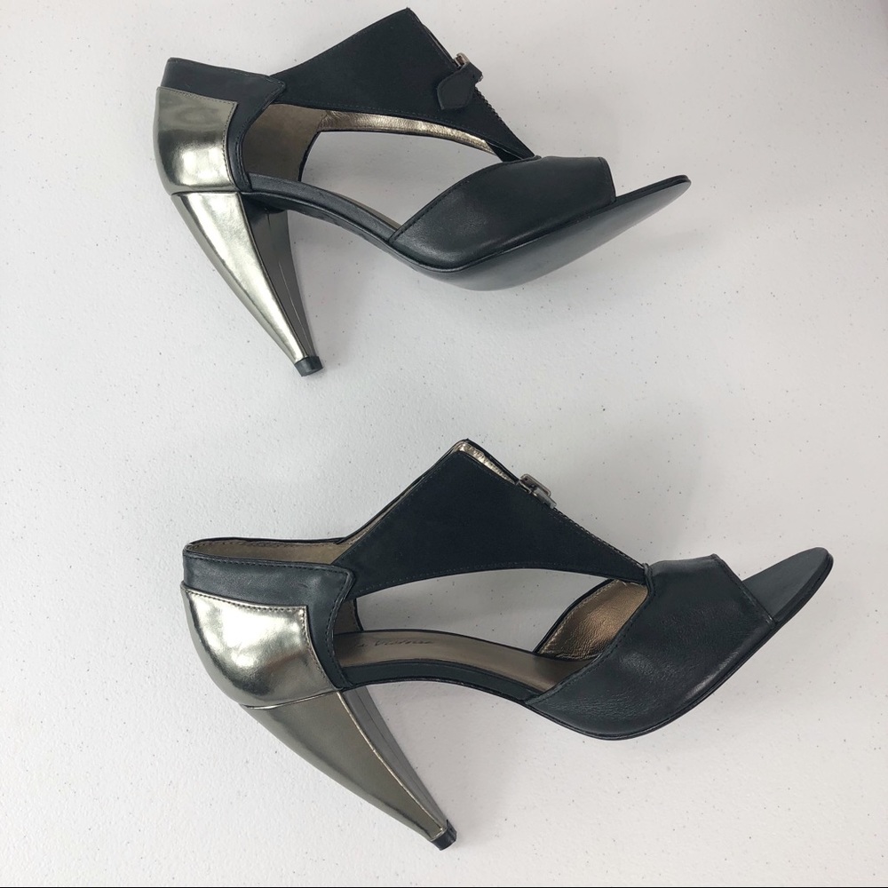Pour la Victoire black high heel shoes 7.5 (#38) - Picture 4 of 8